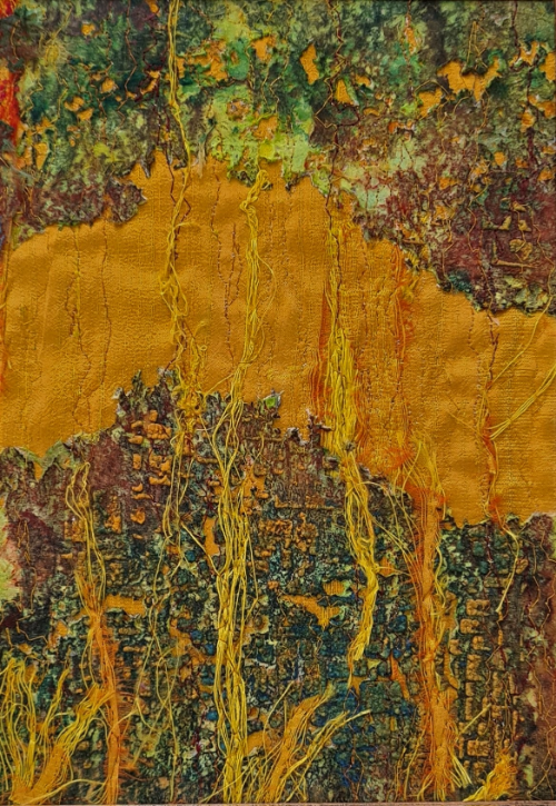lutrador zijde textiel kunst textielkunst zijde Neantske Gerbens Nynke Koning lutrador cyanotype cyanotypie